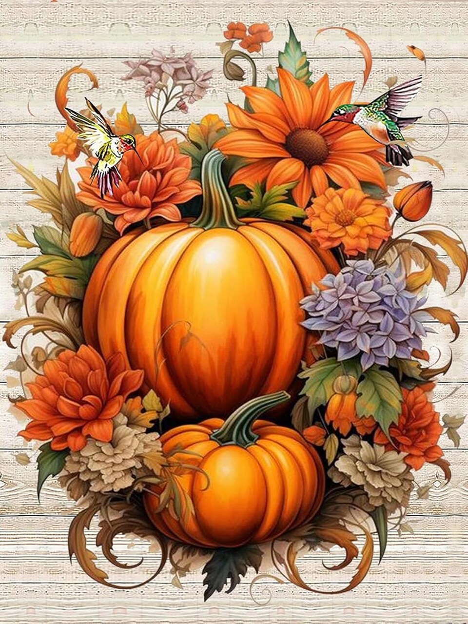 Paint by Numbers for Adults,Pumpkin Paint by Numbers Kits for Beginner,Autumn Paint by Number on Canvas for Holiday Home Wall Decor